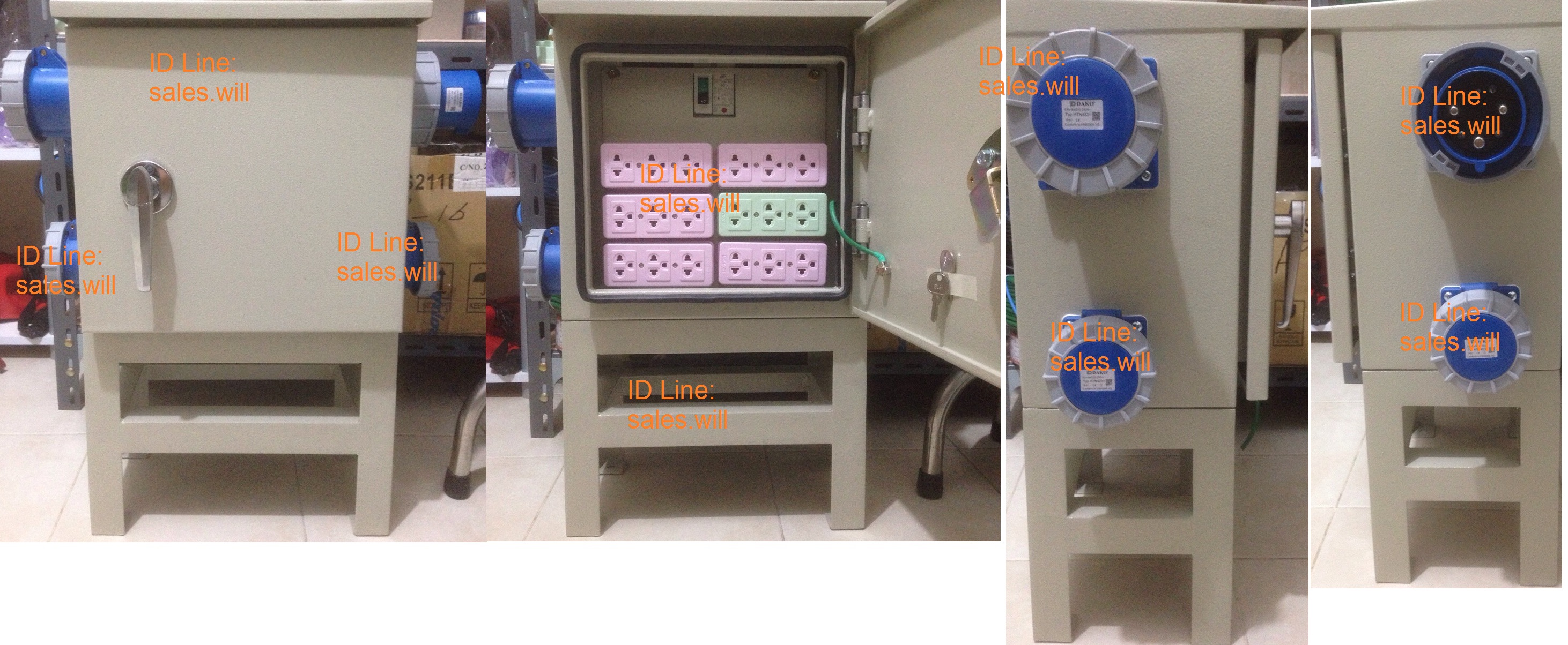 ตู้จ่ายไฟ3T-กราวด์ และpowerplug63A 32A Main distribution cabinet mobile powerplug.jpg
